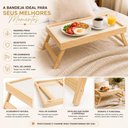 Ver mais imagens de Bandeja Mesa Cafe da Manha Cama Mesinha Notebook Suporte Pes Dobraveis Retratil Reforçada Luxo