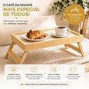 Ver imagem 3 de Bandeja Mesa Cafe da Manha Cama Mesinha Notebook Suporte Pes Dobraveis Retratil Reforçada Luxo