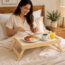 Ver imagem 4 de Bandeja Mesa Cafe da Manha Cama Mesinha Notebook Suporte Pes Dobraveis Retratil Reforçada Luxo