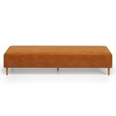 Ver imagem 3 de Kit 02 Puffs Decorativo Sala de Estar Bali W01 Pés Palito 170x60cm Couríssimo Canela - Lyam Decor