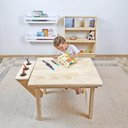 Ver imagem 2 de Mesa Infantil Alecrim em Madeira Cubomob Natural