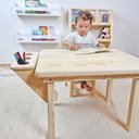 Ver imagem 3 de Mesa Infantil Alecrim em Madeira Cubomob Natural