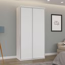 Ver imagem 1 de Guarda-roupa Solteiro Branco Fosco 2 Portas E 3 Gavetas