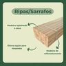 40 Ripas/Sarrafos de 2x2x100 cm Madeira de Pinus - 2