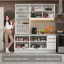 Ver mais imagens de Armário de Cozinha Completa 190cm Stella Madesa Branco