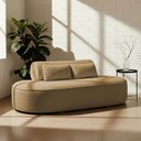 Ver imagem 2 de Sofá Orgânico Horizonte 3 Lugares 180cm Bouclé Camel - Nexta Casa