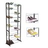 Sapateira Desmontável 20 Pares - 140x50x16cm Preto - Organização de Sapatos com Praticidade! - 1