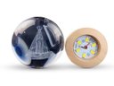 Ver imagem 5 de Luminária Abajur Nossa Senhora Led Usb Enfeite Decorativo Esfera de Vidro 3d Base de Madeira