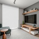 Ver imagem 2 de Persiana Double Vision Semi Black-out Branco - Requinte Linha Stripe 1,82m até 1,99m 1,0m até 1,29m