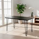 Ver imagem 1 de Mesa Industrial 1285cm x 75cm Hairpin Legs Preto/Tx