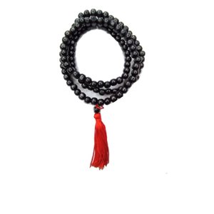 Japa Mala para Meditar 108 Contas Preto Loja da Índia Japa Mala de 108 Contas para Entoar Mantras