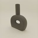 Ver imagem 5 de Vaso Decorativo Enfeite Casa Cerâmica 20x16x3cm Preto