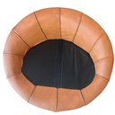Ver imagem 2 de Poltrona Infantil Golden 78cm Courino Caramelo | Bouclé Off White - Sallar Home