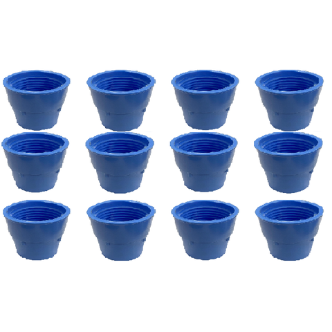 Kit 12un Ponteira Borracha Roscada Mangueira Piscina Limpeza
