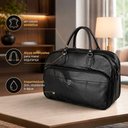 Ver imagem 4 de Bolsa de Viagem Grande 55cm x 35cm x 24cm em Couro Sintético com Alça e Fechamento por Zíper