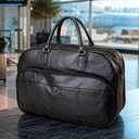 Ver imagem 2 de Bolsa de Viagem Grande 55cm x 35cm x 24cm em Couro Sintético com Alça e Fechamento por Zíper