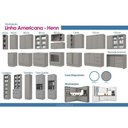 Ver imagem 3 de Cozinha Completa Americana CZ153 7 Portas 3 Gavetas MDF-MDP 120cm e 80cm Branco