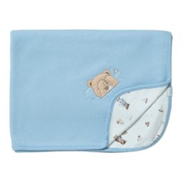 Manta de Suedine Bebê Sweet Dreams Azul - Hug - 1