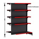 Ver imagem 3 de Gondola Centro 170 Fit Ate 9 Metros 2 Ponta Preto 100b Pe Vermelho