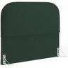 Cabeceira Cama Box Casal 140cm Orgânica Lanna W01 Suede Verde Musgo - Lyam Decor - 1