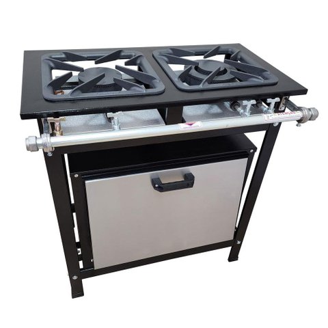 Fogão 2 Bocas Cefaz com Forno Linha Gold Baixa Pressão CFZG-118