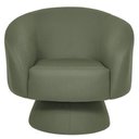 Ver imagem 2 de Poltrona Decorativa Liz Base Fixa Linho Verde Claro - Nexta Casa