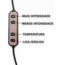 Luminaria Estetica Mesa Arco Meia Lua 3 Tons Ajustavel Suporte Celular Limpeza Pele Rosto Tatuagem E - 4