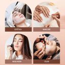 Ver imagem 6 de Luminaria Estetica Mesa Arco Meia Lua 3 Tons Ajustavel Suporte Celular Limpeza Pele Rosto Tatuagem E