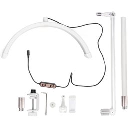Luminaria Estetica Mesa Arco Meia Lua 3 Tons Ajustavel Suporte Celular Limpeza Pele Rosto Tatuagem E - 7