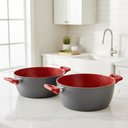 Ver imagem 2 de Conjunto Flavorstone Family Size 2 Peças 28cm Polishop Vermelho