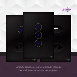 Interruptor Touch Wi Fi 6 Teclas Caixa 4X4 Preto - 3