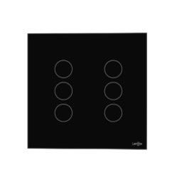 Interruptor Touch Wi Fi 6 Teclas Caixa 4X4 Preto - 1
