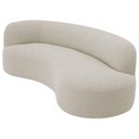 Ver mais imagens de Divã Recamier Orgânico Tokyo 160cm Lado Direito Linho - Amarena Móveis Cor Bege