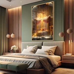 Quadro Decorativo Jesus Ceia Partilha do Pão Sala Quarto Casa Escritório