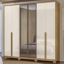 Ver imagem 2 de Guarda Roupa Casal 240cm 6 Portas Saara Freijó/Off Z17 - Mpozenato