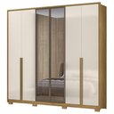 Ver imagem 1 de Guarda Roupa Casal 240cm 6 Portas Saara Freijó/Off Z17 - Mpozenato