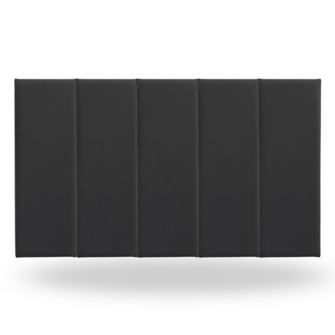 Kit 5 Peças Cabeceira Modular Cama Box 60x20 Solteiro Cores:chumbo