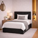 Ver imagem 2 de Kit 5 Peças Cabeceira Modular Cama Box 60x20 Solteiro Cores:chumbo