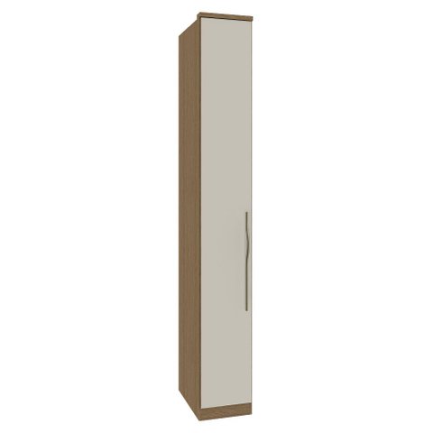 Guarda Roupa Modulado 01 Porta 32cm com Prateleira Setiba Móveis Rimo - Carvalho/Palha