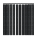 Ver imagem 1 de Kit Meia Parede Ripada Eva Laminada 10 Ripas de 1,1m Black com Textura Preta com Acabamento Superior