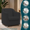 Ver imagem 5 de Poltrona Decorativa para Sala de Espera Mila Recepção Escritório Consultório Corino
