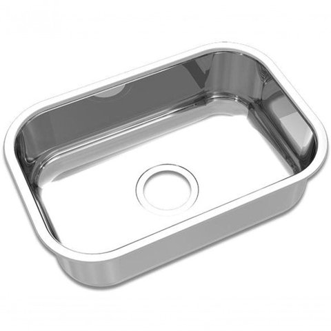 Cuba de Inox Simples Extra Polida Lisa 465x310x170mm Cs-1 0.6mm Abertura 3 1-2 Mekal