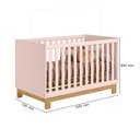 Ver imagem 5 de Quarto Bebe Infantil Q Encanto Berço Vira Cama e Comoda Sapateira 1 Porta 4 Gavetas Slim Qmovi