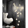 Pendente Led 90w 3000k 60x350cm Dourado - 4