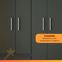 Ver imagem 7 de Guarda Roupas Casal 6 Portas 4 Gavetas Primacy Preto Batrol