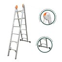 Ver imagem 2 de Escada Extensiva de Alumínio com Acessórios em Polipropileno 8 Degraus Antiderrapantes - Ene008 - Ag