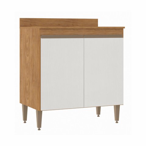 Balcão de Cozinha 80cm 2 Portas Sabrina Soluzione Móveis