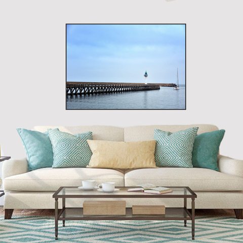 Quadro Canvas Porto do Mar 80x1,00