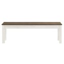 Ver imagem 2 de Banco de Madeira Maciça Branco Envelhecido