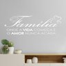 Adesivo De Parede Decorativo Quarto Sala Família Vida e Amor - Cor Branca - 5